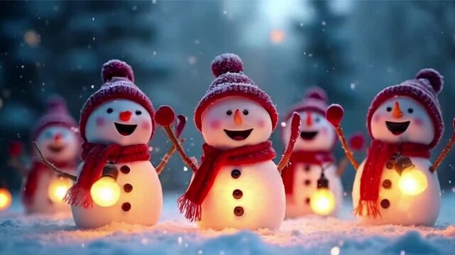 christmas decoration with snowman