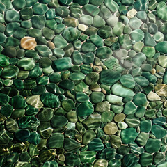 Stones Pebbles Under Clear Water