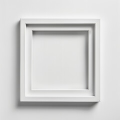 Empty Blank White Mock Up Frame