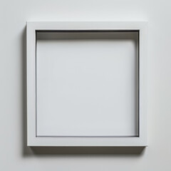 Empty Blank White Mock Up Frame