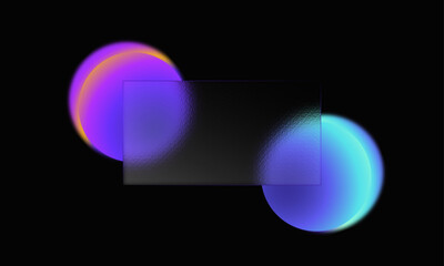  Glassmorphism style website page template.