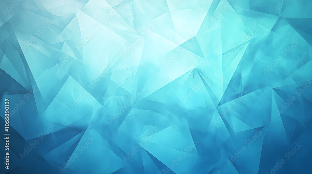 Wall mural background with blue and white gradient with ice-like pattern.