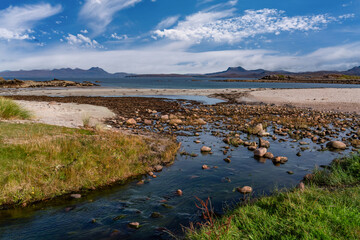 Driving around Gairloch on the NC500 Scotland