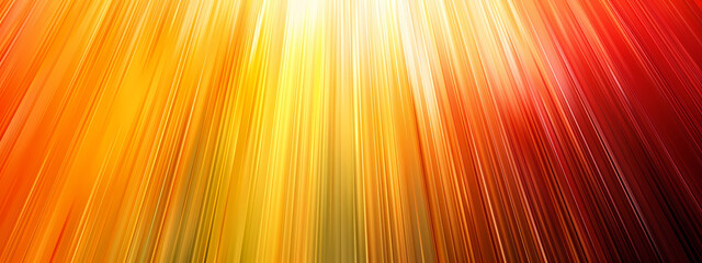 Obraz premium Vibrant rays of light in warm hues of yellow and red, creating a dynamic and energetic abstract background.