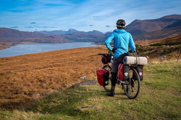 Driving around Gairloch on the NC500 Scotland