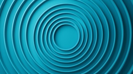 Abstract Sound Circles with Drum Beats in Blue