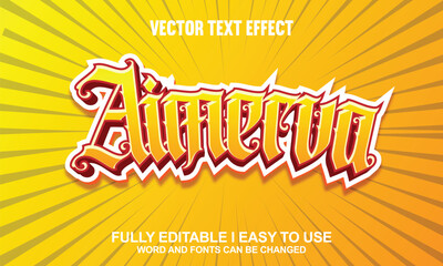 Aimerva Fully Editable 3D Vector Text Effect