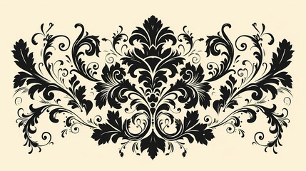 Elegant vintage frame with intricate floral patterns