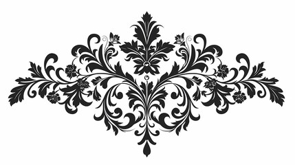 Elegant vintage frame with intricate floral patterns