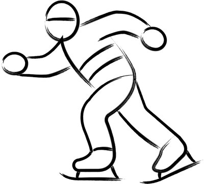 recommend clip art: Winter sports icon vector illustration collection in a line outline style. Ski, winter sports and snow Handdrawn Doodle icons.