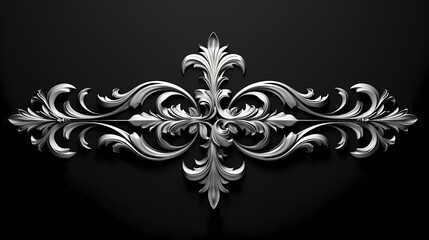 Elegant vintage frame with intricate floral patterns