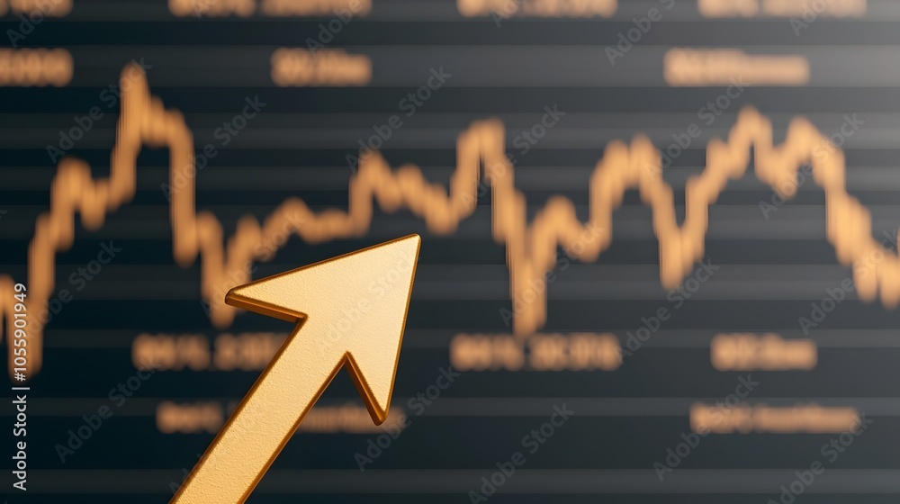 Poster intricate 3d financial chart depicting growth and market trends showcasing a dynamic exchange backgr