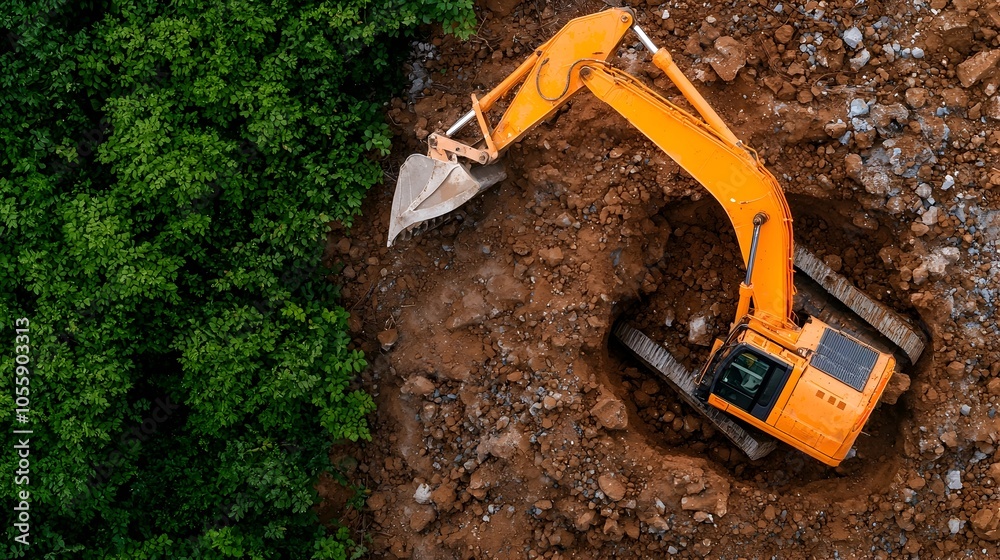 Leinwandbilder aerial view of a construction project that focuses on implementing circular economy strategies and r