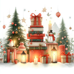 Typical illustration for Christmas