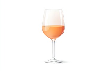 A beautifully crafted glass filled with refreshing rose wine, perfect for special occasions or casual gatherings.