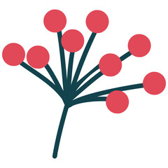 Red berry vector illustration