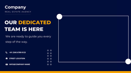 Real estate house social media post, banner, and flyer template