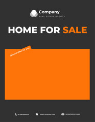 Real estate house social media post, banner, and flyer template