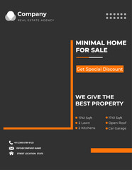 Real estate house social media post, banner, and flyer template