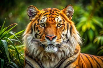 Fototapeta premium Relaxed Carnivorous Wildlife Portrait - Candid Photography of Nature's Predators in Their Natural Habitat