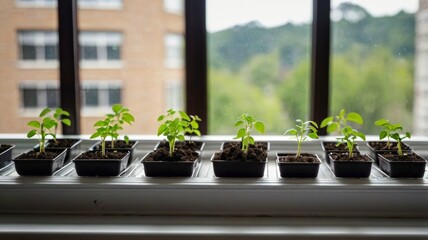 seedlings on the windowsi