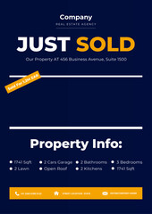 Real estate house social media post, banner, and flyer template