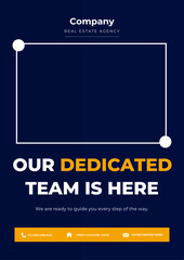 Real estate house social media post, banner, and flyer template