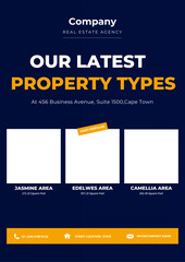 Real estate house social media post, banner, and flyer template