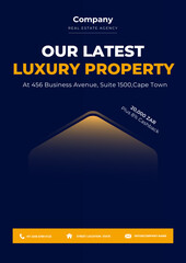 Real estate house social media post, banner, and flyer template