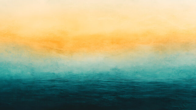 Tranquil abstract ocean and sky gradient at sunset