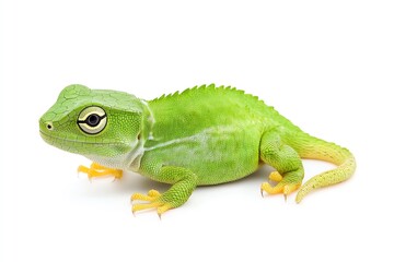 A vibrant green frog showcasing unique textures and features, perfect for nature and wildlife themes.