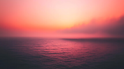 Fototapeta premium Serene sunset over calm ocean waters