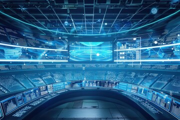 High-Tech Digital Control Room for Real-Time Stadium Energy Management and Monitoring