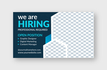 We’re Hiring! Job Recruitment Banner Template