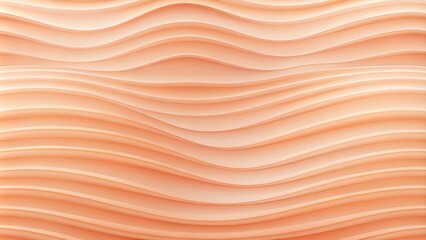 Obraz premium Peach gradient color wave background with soft aesthetic texture, minimal pattern, and elegant peach fuzz wallpaper.