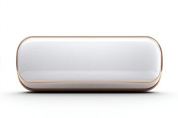 Sleek and modern storage container with a minimalist design isolated on white background, perfect for organizing items and enhancing decor.