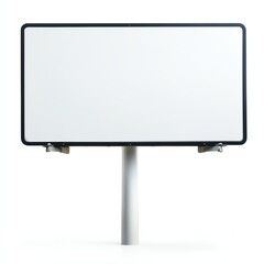 Obraz premium A blank billboard isolated on white background, ready for advertising or promotional content. Ideal for creative marketing ideas.