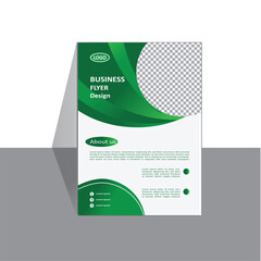 Green and stylish business Flyer design