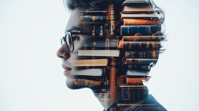 Knowledge and Wisdom: A Conceptual Portrait of a Man