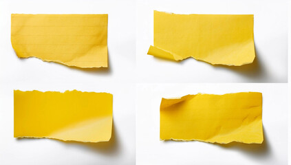 set of yellow sticky notes