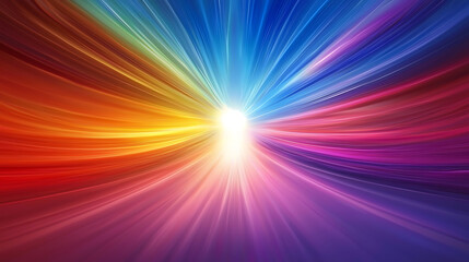 Obraz premium Vibrant abstract burst of color and light