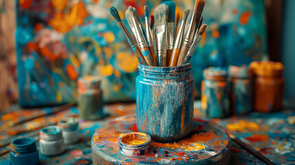 close up of a set of brushes