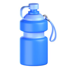 3D Water Bottle Icon, suitable for sports design elements in projects.