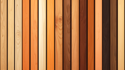 Fototapeta premium Varied Wood Textures in Warm Tones