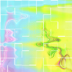 Abstract colorful gradient background for light cyan and yellow cross line design texture