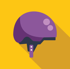 Purple snowboarding helmet ensuring safety on the slopes, ideal for winter sports enthusiasts