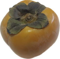 persimmon fruit isolated on white background 