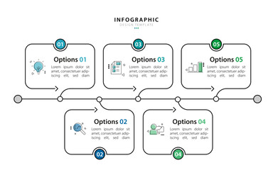 Timeline Creator infographic template. 5 Step timeline journey, calendar Flat simple infographics design template. presentation graph. Business concept with 5 options, gantt vector illustration.