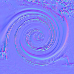 Gradient background top and bottom center blue and white earth waves wallpaper circle wave