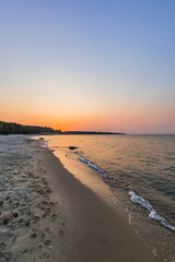 sunset on the Baltic Sea